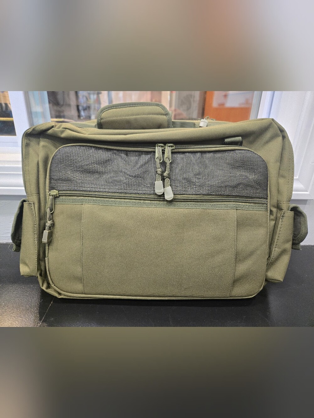 Miltec Pilot Aviator Bag In Olive Green - Messenger Bag / Backpack